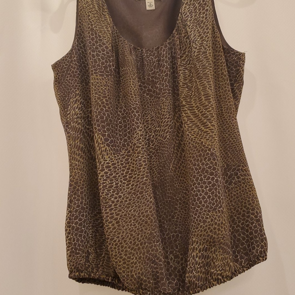 Banana Republic print tank w/lining